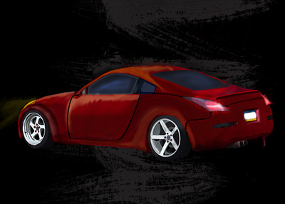 Nissan 350z digital art 350z carart digitalart digitalcarart drift driftbuild fanart nissan photoshop