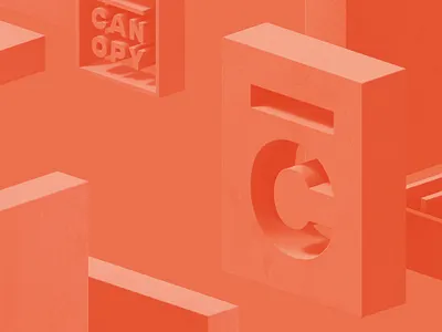 Canopy Block Party 3d branding c4d canopy concrete event render soft