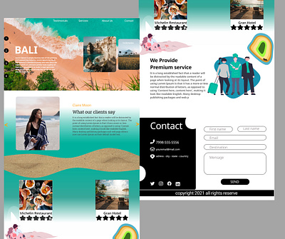 Travel Agency Website branding design front end graphic design landing page responsive travel travel agency ui ux web website