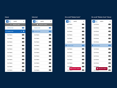 Delete Multiple Carts app branding design iconography illustration logo ui ux vector web