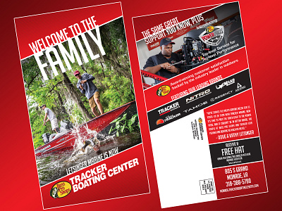 Welcome To The Family Mailer advertisement branding design graphic design mailer postcard
