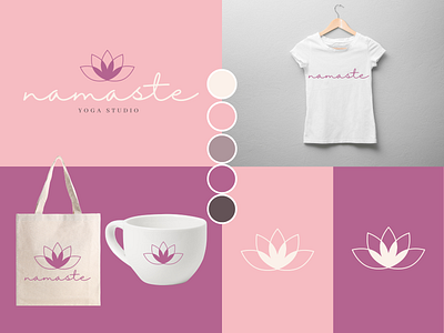 Yoga Studio branding design graphic design logo minimalist mockup