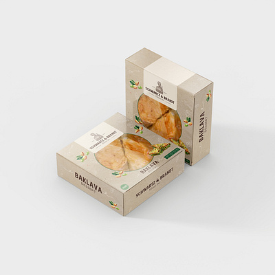 Baklava Dessert - Packaging Design box design design dessert design graphicdesign labeldesign packaging packaging design