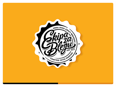 Ekipa za Bleju cap beer branding cap craft craft beer design font icon icon set illustration letters logo mark typface typo typographic ui ux vector