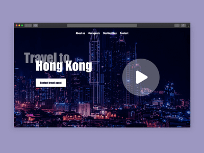 Homepage Animation adobexd agency animation dailyui design homepage travel ui ux web xddailychallenge