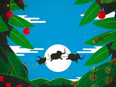 Christmas in Thailand christmas colorful elephant thailand