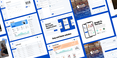 Scode Scanner App Dashboard/Landing Page app branding clean design illustration ui ux web