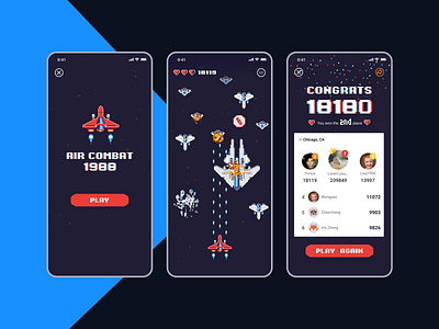 The Plane Game_Pixel Style app design game illustration pixel ui vector