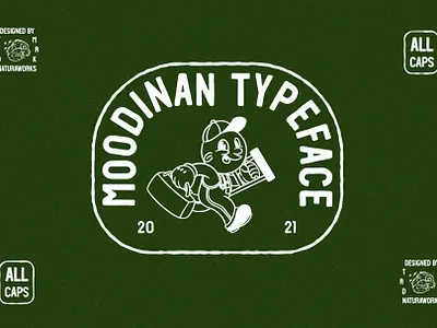 MOODINAN TYPEFACE creativemarket displayfont font hand typeface typography