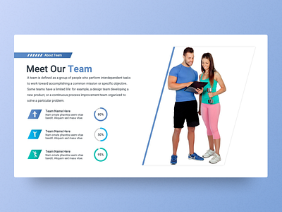 Meet Our Team Slide athletic slides business design editable content google slides templates meet our team pie charts powerpoint powerpoint template presentation presentation slide slides