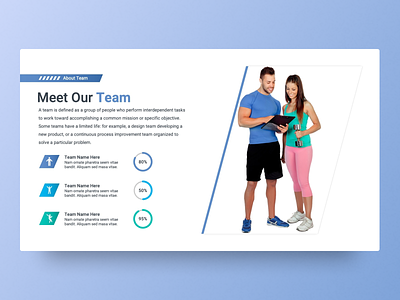 Meet Our Team Slide athletic slides business design editable content google slides templates meet our team pie charts powerpoint powerpoint template presentation presentation slide slides