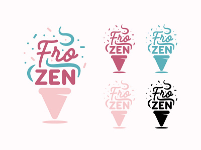 Logo Design ice cream illustration logo logo design vector art