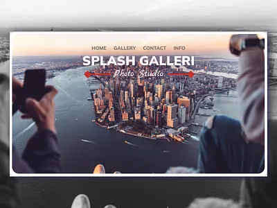 Splash Galleri - Photo Studio Website app branding design graphic design illustration logo mobile app mobileapp ui ux vector web website