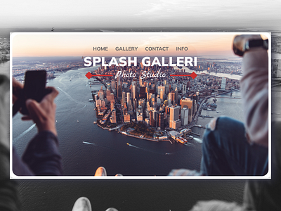 Splash Galleri - Photo Studio Website app branding design graphic design illustration logo mobile app mobileapp ui ux vector web website