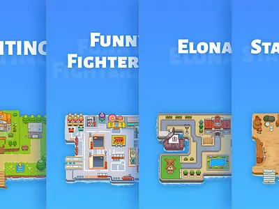 Game Island design app design game illustration island pixel procreate