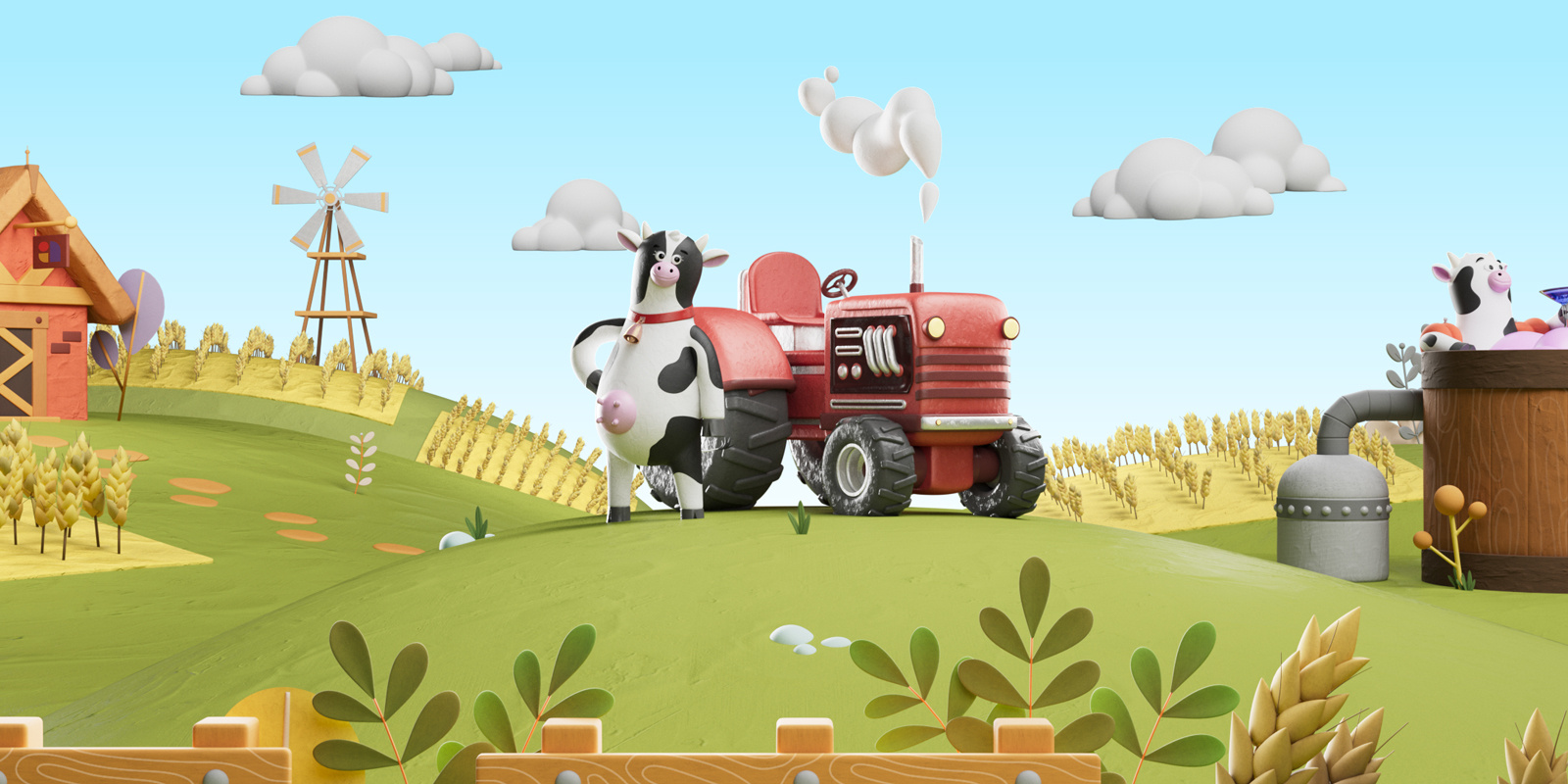 Dairy Farm by Folio Illustration Agency on Dribbble