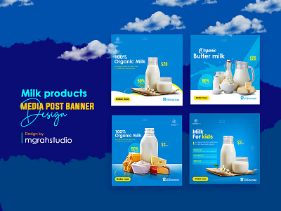 Milk products social media psot design bundle dairy milk fresh milk instagram ads design manipulations ads manipulations bannr milk ads banner milk post design milk products social media banner social media kits square ads design square flyer