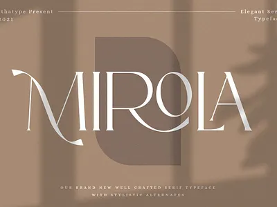 Mirola - Serif Font branding design font fonts logo logo type typeface typography