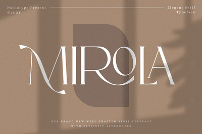 Mirola - Serif Font branding design font fonts logo logo type typeface typography