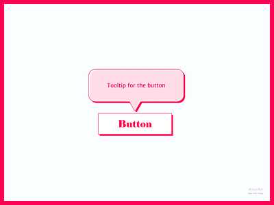 Daily UI #87: Tooltip bubble cartoon cta button dailyui dailyuichallenge day 87 dribbble popular flat design graphic design illustration minimalism minimalist mobile design pattern pink typography ui uiux uxui web design