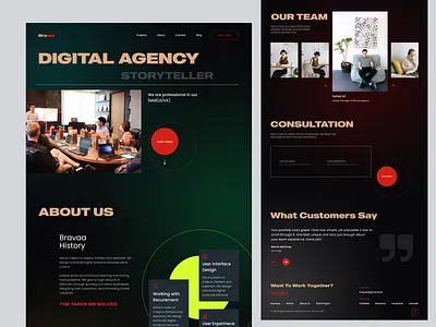 Creative Digital Agency 🍊 3d agency agency home agency landing page clean design color design design agency digital agency gorgeous design home page logo minimal popular design service typography web design webpage website design