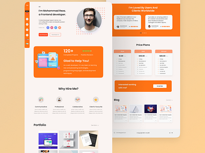 Portfolio landing page figma portfolio ui ui design ui kit ux website webui