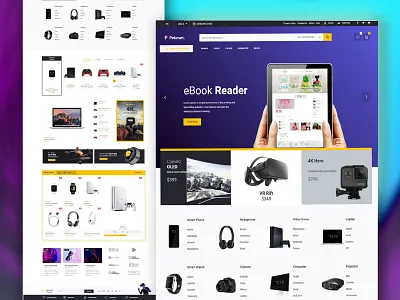 Universal Marketplace Concept 📦 adobe xd design electronics elementor envato figma gadgets gadgets shop illustration shop store themeforest ui ux