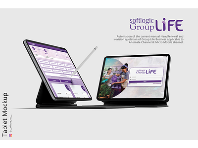 Softlogic Life Quotation Generation System design typography ui ux