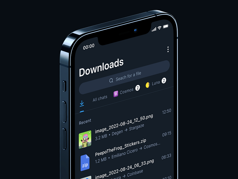 Telegram Redesign - Downloads