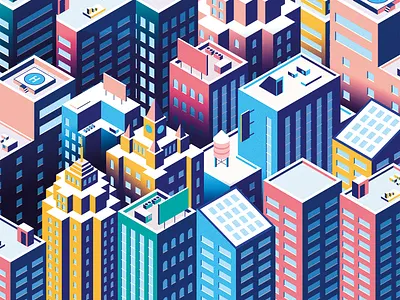 City Scape graphic design illustrator vector