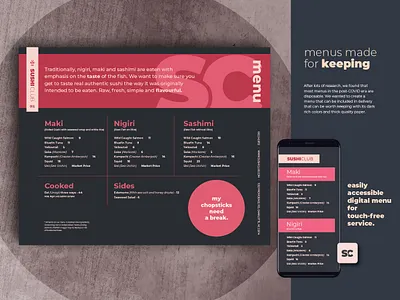 Sushi Club - Brand identity branding graphic design illustrator photoshop