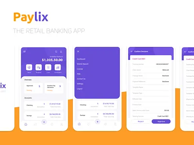 Paylix app design ui ux