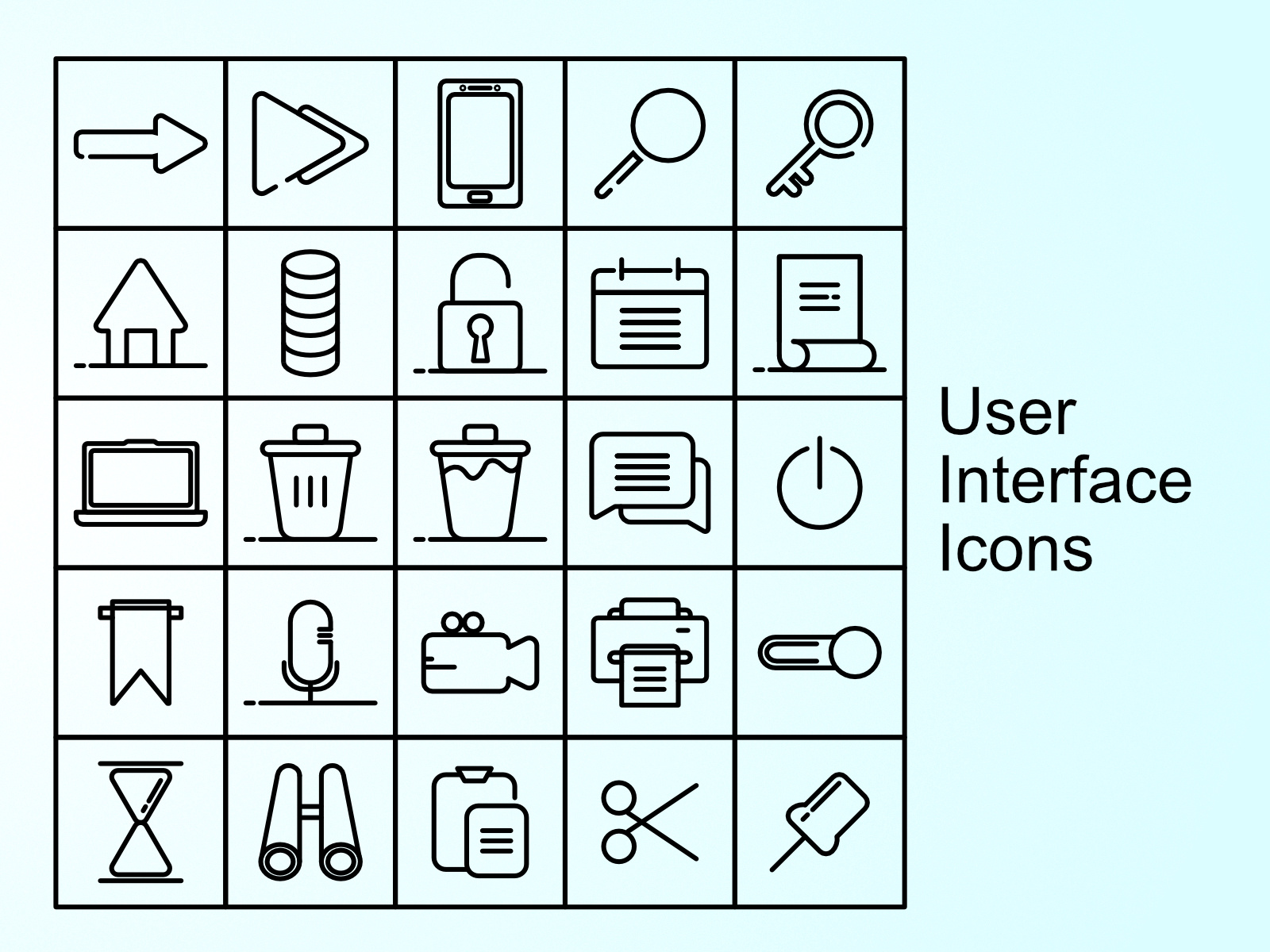 Example of User Interface Icons #1