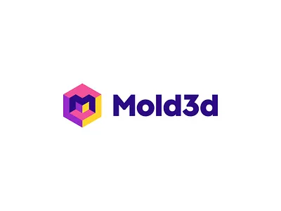 Mold3d Logo Design Concept - 3D printing, Print, Cube, Hexagon 3d logo blockchain brand clever cryptocurrency cube design diseño desing geometric geometric logo graphic grafico graphique hexagon icon logo logodesign logotype logotipo loog lgoo lgo m logo software symbol marca mark tech