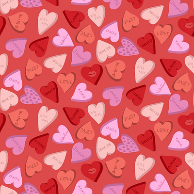 Valentines Hearts art licensing design illustration pattern pattern design surface design surfacedesign valentine valentines day valentines pattern