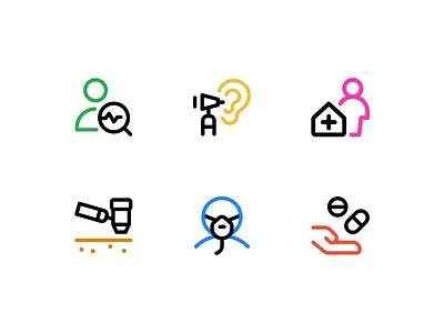 New Health Icons design freebie graphic design icon set icons minimal ui ux vector