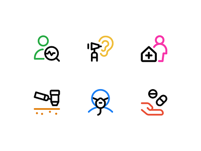New Health Icons design freebie graphic design icon set icons minimal ui ux vector