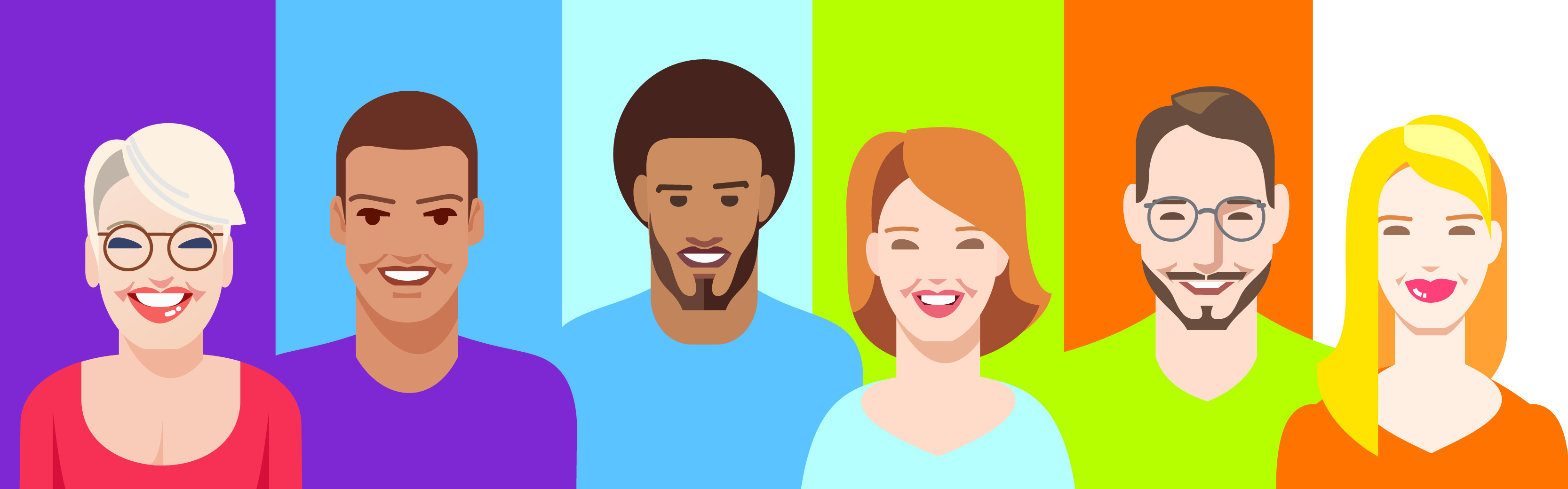 Characters set -03 africa arab asian avatar branding caucasian character character design design face graphic graphic design illustration logo portrait smile ui vector