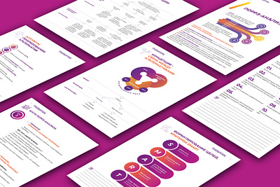 Workbook for business training illustrator indesign infographic report schemes workbook