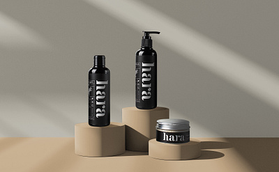 Hara Beauty beauty branding design graphic design identity design illustration logo natural organic packaging packaging design product design skincare