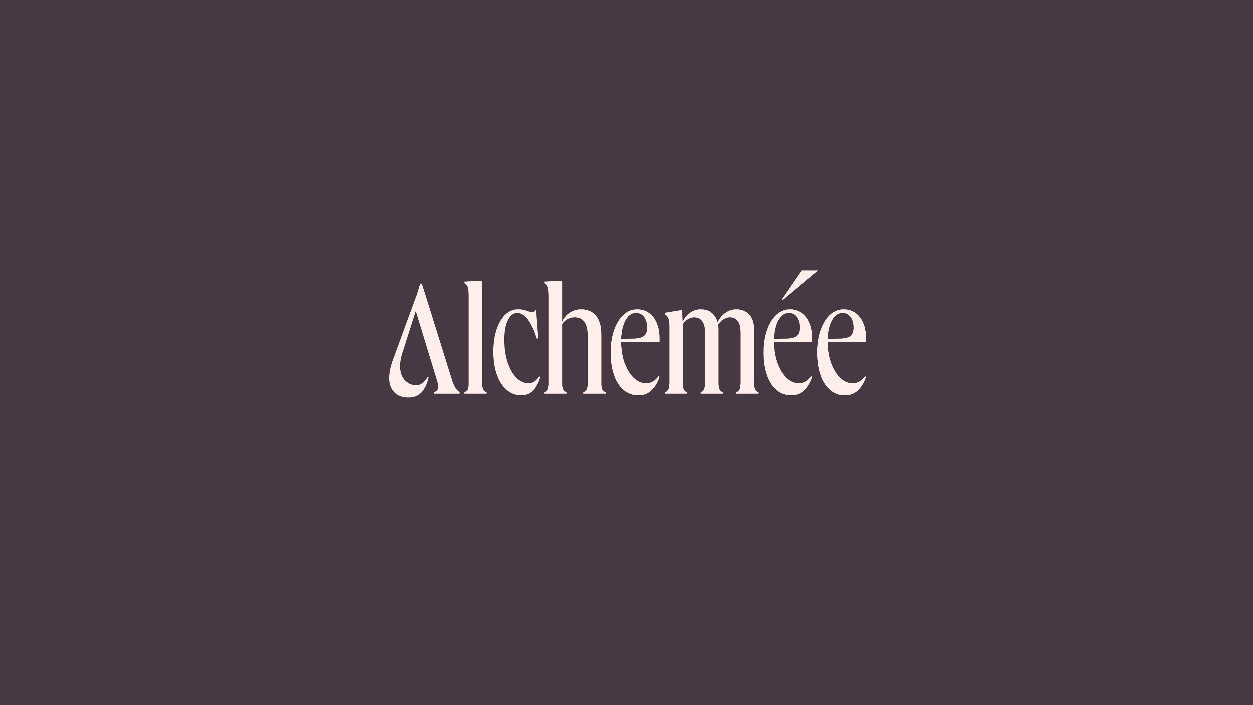 Alchemée Wordmark Concept brand identity branding branding design custom design identity logo logo design serif typography wordmark