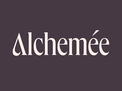 Alchemée Wordmark Concept brand identity branding branding design custom design identity logo logo design serif typography wordmark