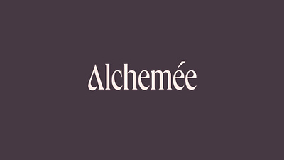 Alchemée Wordmark Concept brand identity branding branding design custom design identity logo logo design serif typography wordmark