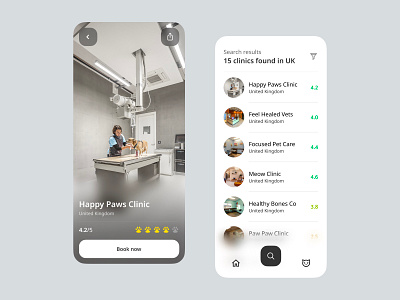 Vet Booking App app app design app designer design dribbble ui ui daily ui design ui inspitation ui trends uiux uiux daily uiux design uiux designer uiux inspiration user experience user interface ux vet app vet booking app