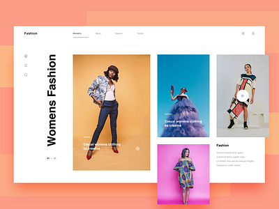 Fashion Widget branding figma graphic design ui web webdesign widget