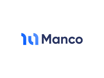 Manco - Logo blue branding driver logo management manco redesign sans serif tools