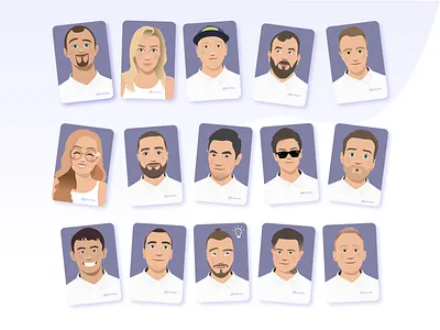 MAVINX TEAM boys branding design girls graphic design icon illustration illustrator purple team ui vector web design white