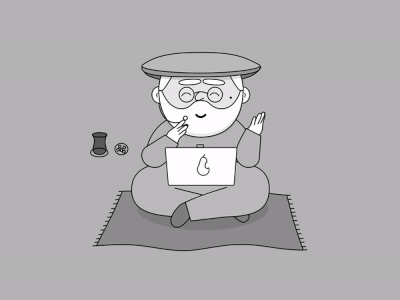 Digital Baba animation character motion graphics vector