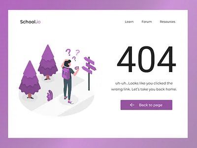 404 page design 404 branding design graphic design ui ux website