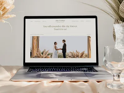 Julian Weddings | Wedding website home page landing page mainpage mockup promo uidesign web design website wedding wedding dress wedding planner
